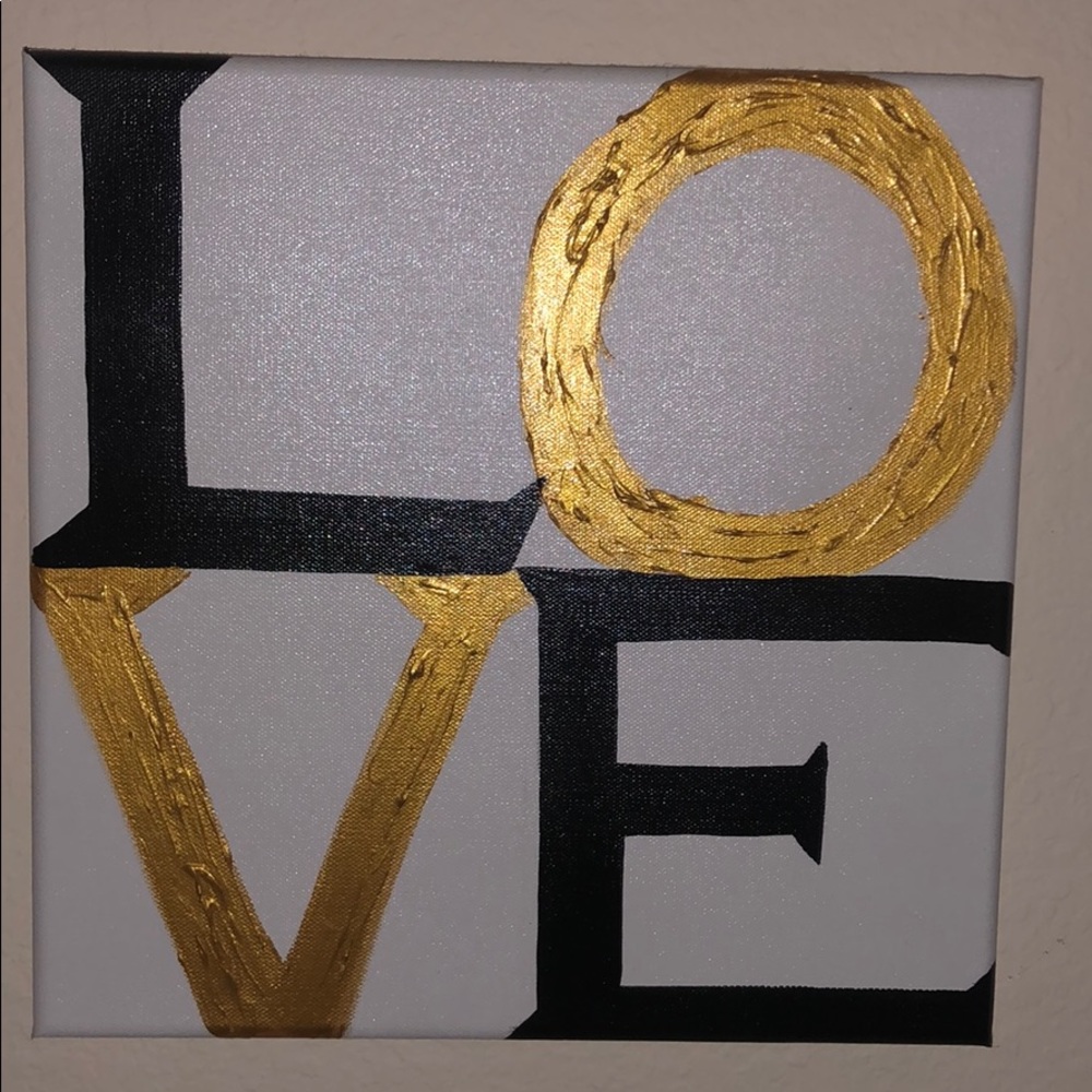 “lOVE” canvas, wall art